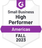 Badge premiato da G2 per le piccole imprese americane ad alte prestazioni